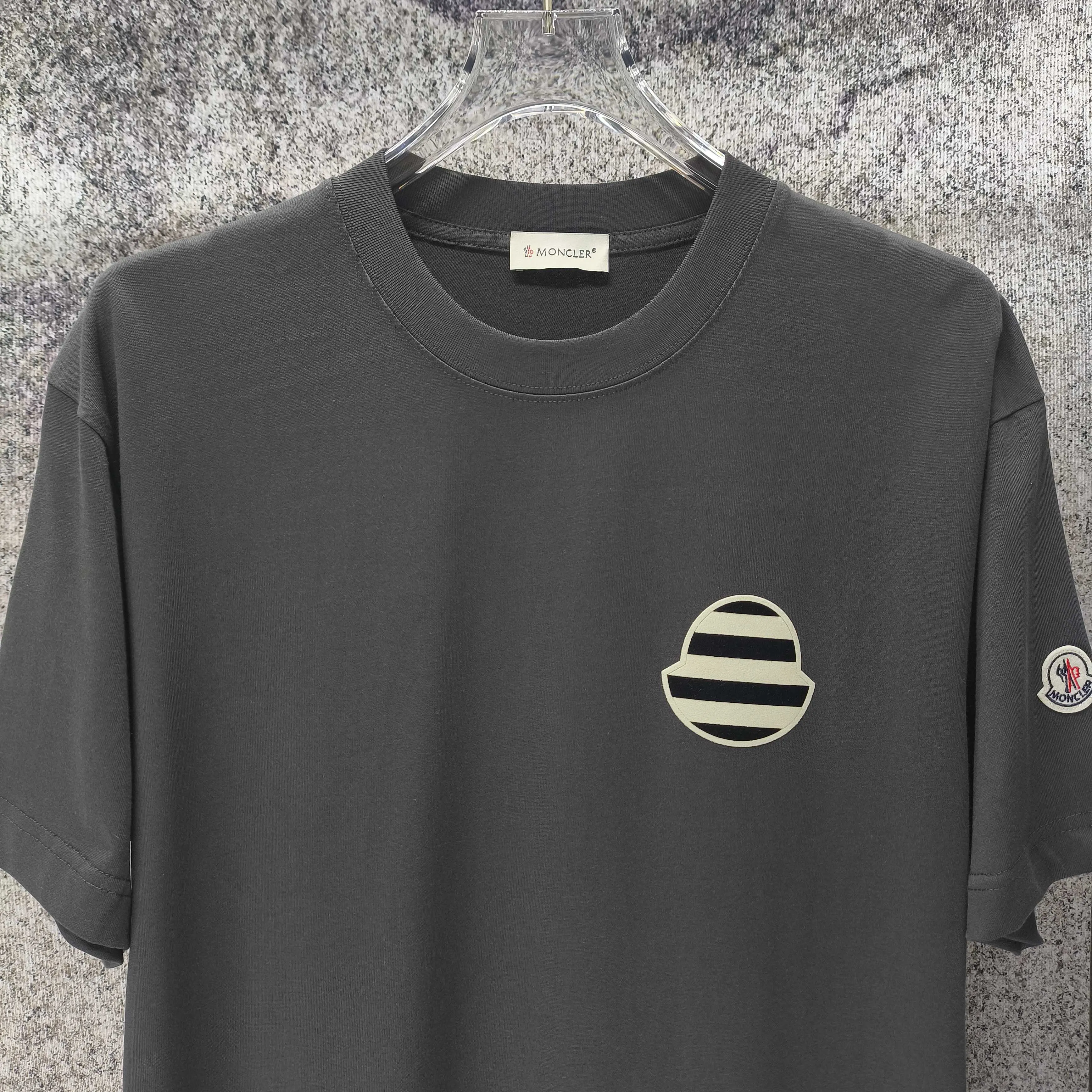 MONCLE* 2026 New Arrival logo t Same Style Size S M L XL XXL Black White Gray